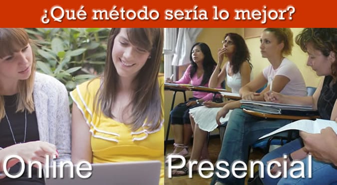 Aprender inglés online o presencial